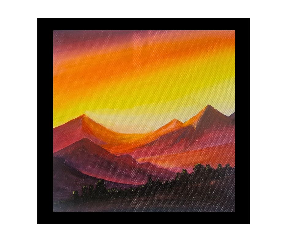 Pink Blue Mountain Top Photo Motivational Quote Facebook Post (2)